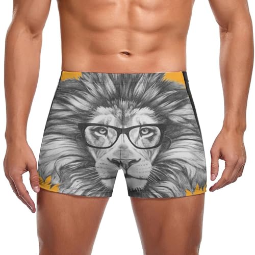 Short de bain homme Lion Original pour la plage et la piscine cet été