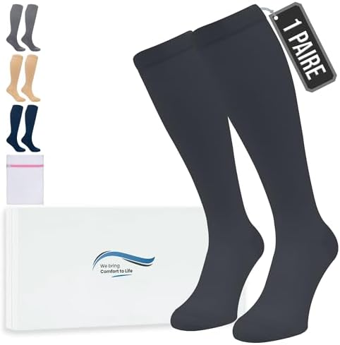 360 RELIEF Bas de Contention pour Femme et Homme Chaussettes de C...