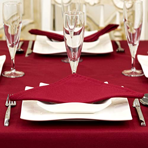 BGEUROPE - Serviettas - Tratamiento Antimanchas - Ref. Liso - Bordeaux - 45cm x 45cm (18" x 18") Cover