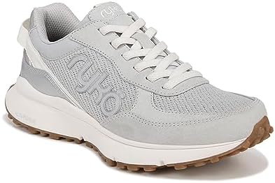 Ryka Womens Jog On Lace Up Sneaker Silver 9.5 W | Image 3