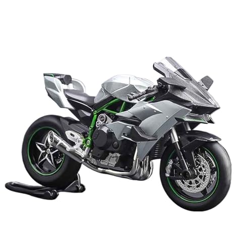 Moto Kawasaki Ninja H2R miniature en métal pour décoration de bureau et salon