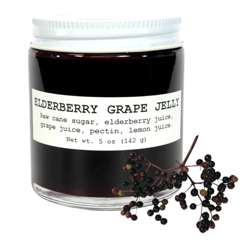 Elderberry Grape Jelly, 5 oz - Craft, Gourmet, Unusual Jams