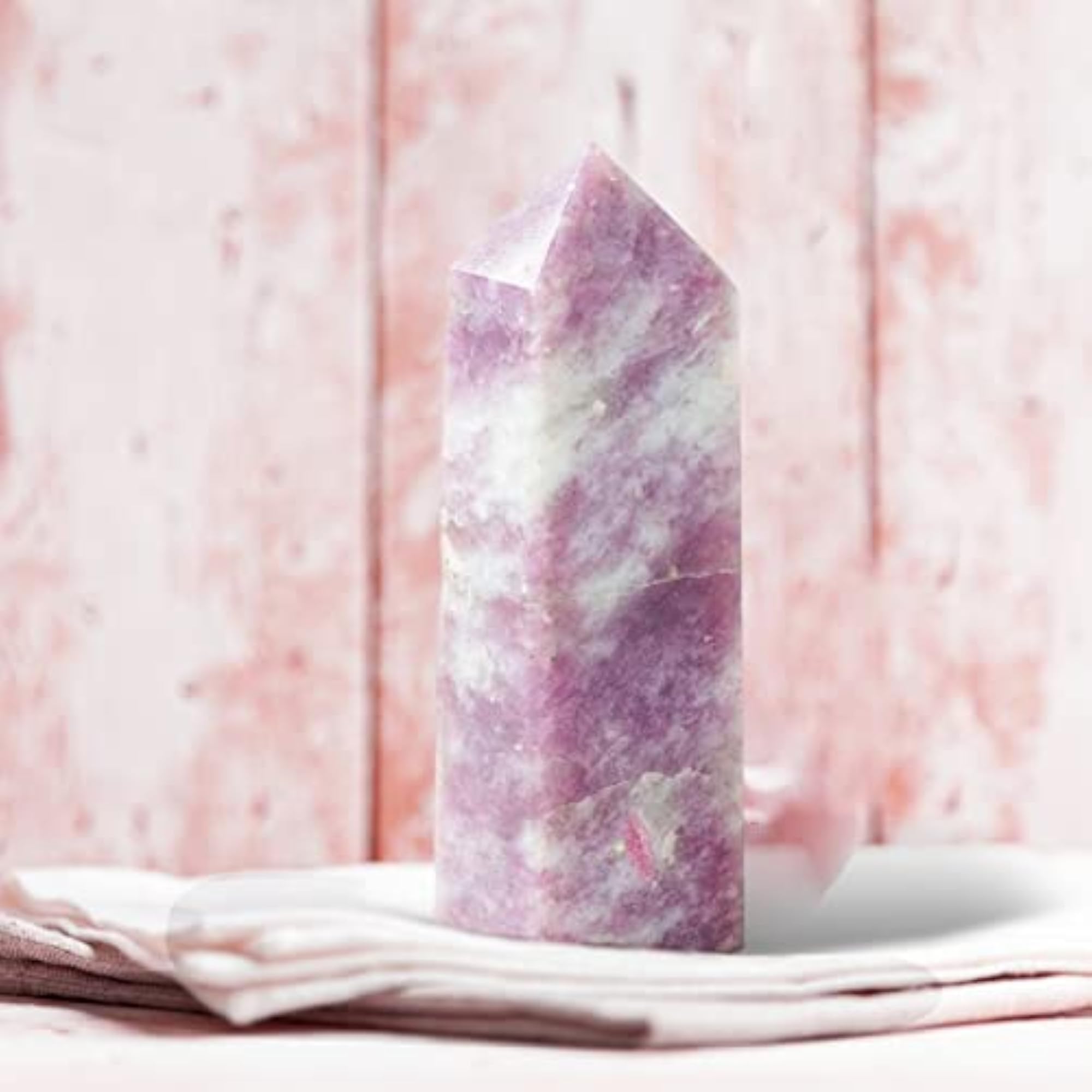 Healing Crystal Wands - Plum Blossom Crystal Column