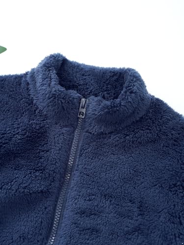 JEYPINMI Boys and Toddlers' Full-Zip Polar Fleece Jacket Casual Coat Ultra Soft School Outerwear4
