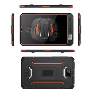 HIDON 10.1 Pouces 4GRam + 64G Emmc Android Rugged Tablet PC Android 9.0 OS 5M Camera + 13M Camera NFC GPS Rugged Tablets Compatible pour l’éducation/véhicule/Militaire/Navigation/ambulances
