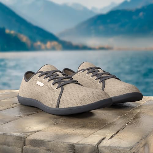Image of WHITIN Men's Casual-Style Amphibious Water Shoes W75V2 | Sneaker-Like Look, Quick Dry, Barefoot Feel, Wet-Grip Rubber Sole for All-Terrain Water & Trail Versatility