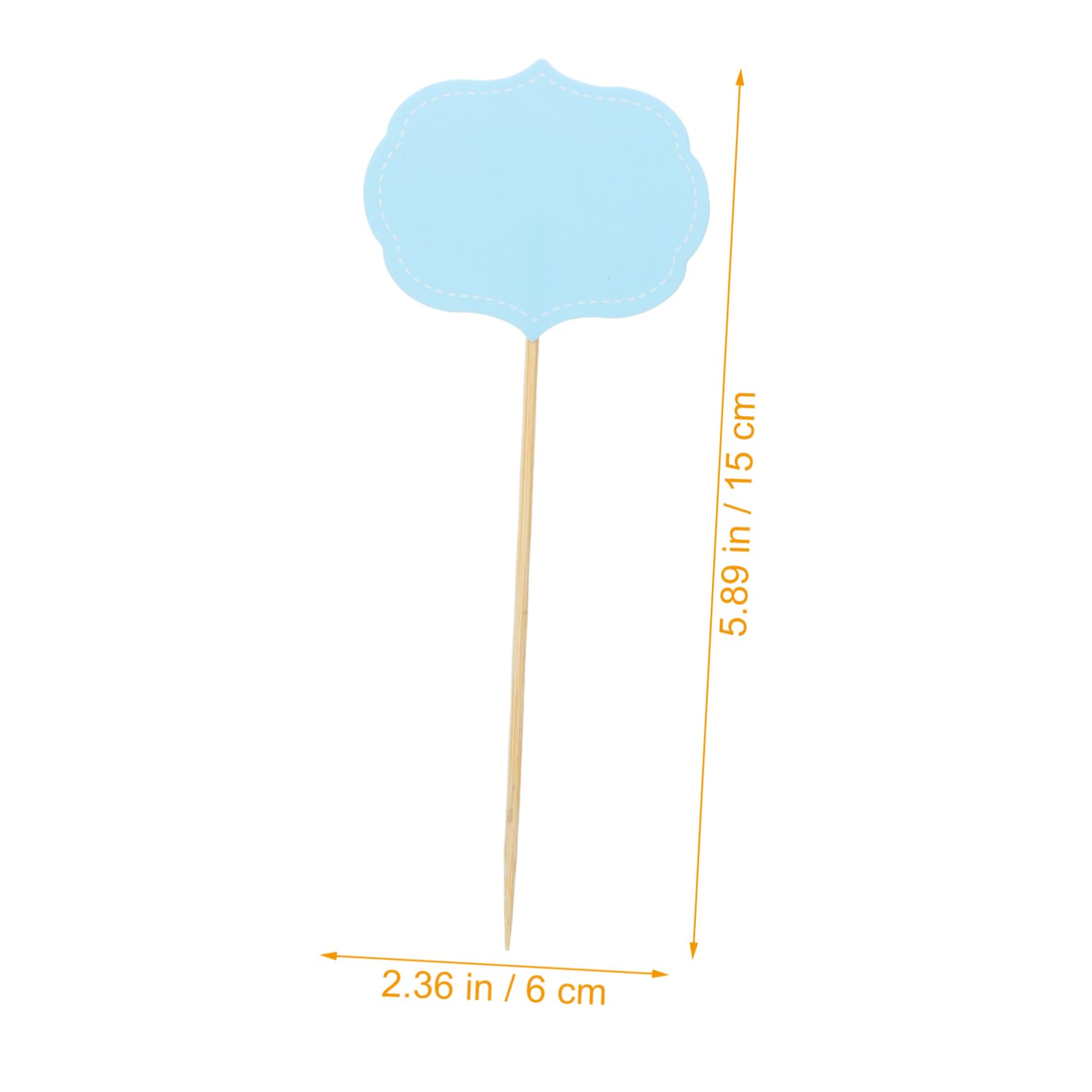 PRETYZOOM Cheese Markers Set 24pcs Writable Food Labels Wedding Buffet Cheese Markers Party Buffet Toppers Cake Picks for Desserts