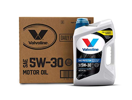 Valvoline Daily Protection SAE 5W-30 Synthetic Blend Motor Oil 5 QT, Case of 3 (Packaging May Vary)
