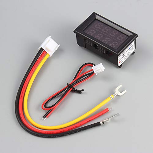 Liobaba Red&Blue DC 0-100V/10A Ammeter Voltmeter Gauge Amperemeter Volt Meter Car LED Tester