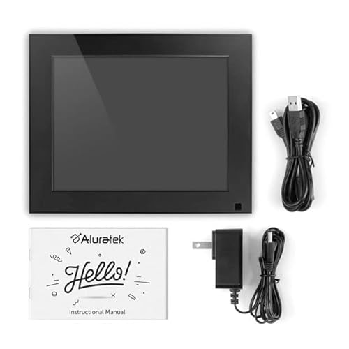 Aluratek - 9" Wifi Touchscreen Ips Lcd Display Digital Photo Frame With Motion Sensor And 16Gb Built-In Memory - Black (Aws09F) #TOP1