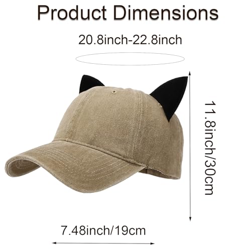 Image of Mens Baseball Cap Baseball Hat Funny Trucker Hats for Men Women Cute Beanie Distressed Cap Ponytail Hat for Women