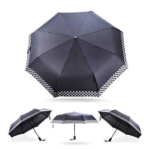 QIDIAN -Parapluie Compact de Voiture Pliant Parapluie de Voyage Compact Coupe-Vent entièrement Bouton Poussoir Brolly pour Cooper F54 F56 F57 R55 R56 R60 R61 F61 Clubman Countryman Cover