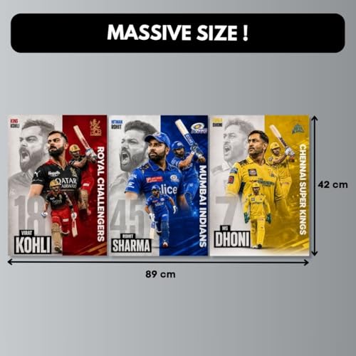 Image of Funk You Store Split Design Formula 1 Posters | Poster 3 A3 Sized Car Posters for Wall | Large Size (89 x 42 cm) F1 Poster for Wall | F1 (DHONI KOHLI ROHIT)
