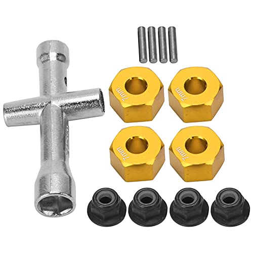 Dpofirs 12mm �z�C�[���Z�p�n�u�A�_�v�^�[�A7mm �� M4 �t�����W���b�N�i�b�g�A�N���X�����`�A�b�v�O���[�h�Z�b�g 1/10 RC �J�[�p (��)