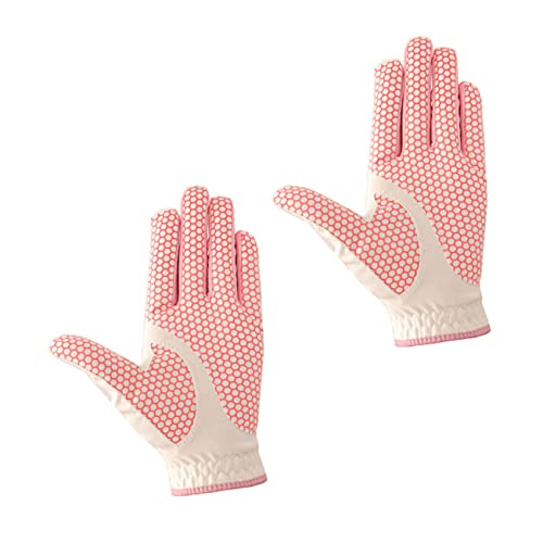 Holibanna 1Pair Women Golf Gloves Non Slip Wear Resistant Hand Cover for Female Golfers for Training Competition Comfortable Fit Left Hand Right Hand Options