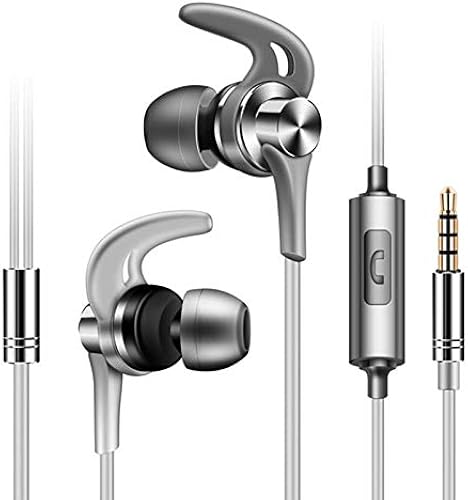 Lopbinte J02 Auricolari in-Ear con Micro-Tipo 3 5Mm Stereo Heavy Bass Musica Noise Cancelling Auricolari