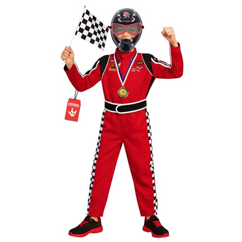 Morph Deguisement Pilote De Course Enfant, Deguisement Enfant Pilote De Course, Déguisement Metier Garcon, Déguisement Halloween Garçon, Costume Carnaval Garcon S