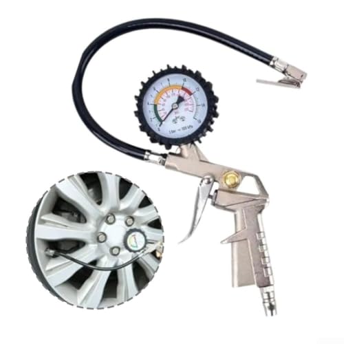 Image of 220PSI Range Air Pressure Gauge with Thick Tube
