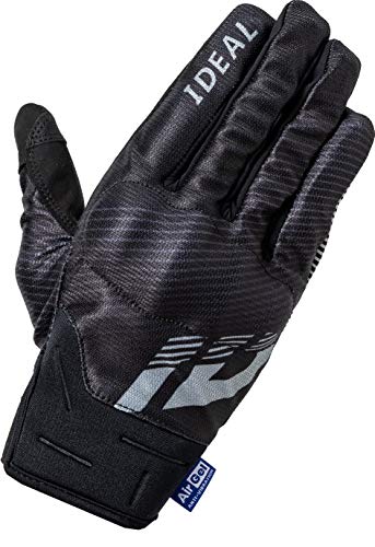 山城(yamashiro) バイク用グローブ IDEAL ID-009 SHINY ブラック 2XL ID009