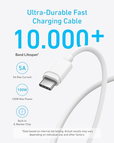 Anker Superveloce Caricatore USB C 45W, Caricabatterie Samsung,supporta la ricarica rapida PPS per Samsung S25 Ultra/S24/S23+/S23/S22, iPhone 17 Pro Max Air/16/15,Pixel(cavi da 1,5m inclusi) - Immagine 5