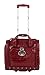 Kathy Van Zeeland Croco PVC Designer Underseat Luggage - 15 Inch Carry On Suitcase for Women- Lightweight Under Seat Bag with 2-Rolling Spinner Wheels (Burgundy)