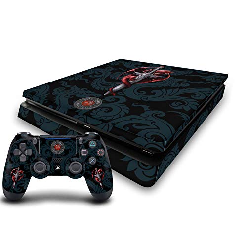 Autocollant PS4 Slim avec skin manette DualShock 4 vinyle de protection dragon poignard