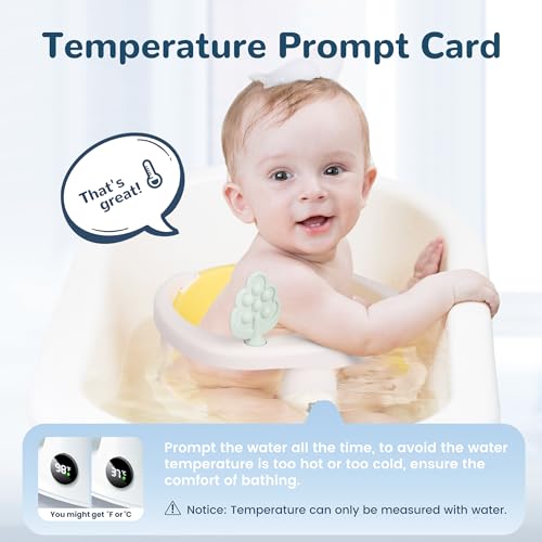 Image of Coldew Baby Bath Seat for Babies 6 Months & Up, Non-Slip Toddler Bath Seat for Baby Sitting Up, Safe Baby Bath tub Seat with Suction Cups, Soft Cushion, Baby Bath Chair Yellow