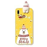 Pnakqil Funda Huawei P9 Lite Silicona con 3D Dibujos Diseño Ultrafina Suave Carcasa Antigolpes Gel TPU Bumper Protectora Piel Case Funda Navidad para Huawei P9 Lite, Oso Polar 02