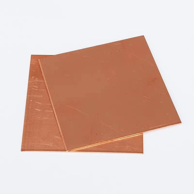 Aurorad Copper Plate Sheet 0.8mm To 5mm C11000 ISO Plates High Pure Cu Tablets Strip Shim Thermal Pad DIY Customized CNC Service (Size : Customized)
