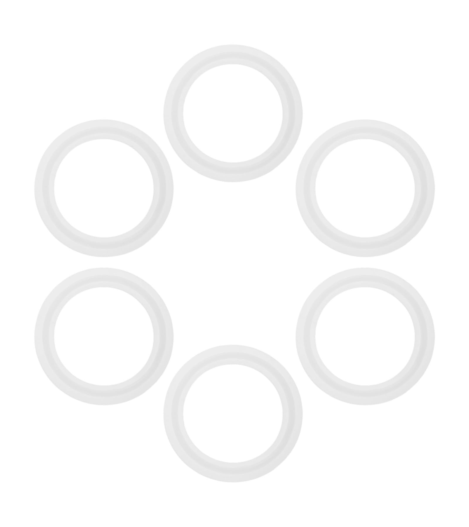DRELD 6Pcs 2" Spa Heater Gasket Set, Hot Tub O-Ring Gasket Pool Sealing Parts Replacement for Balboa & Gecko 711-4030B, 711-4030