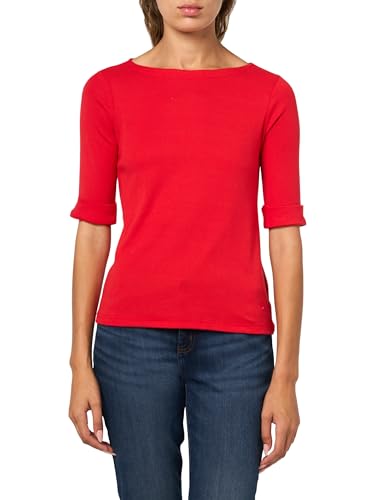 Gloria Vanderbilt Women's Alanis Boat Neck Knit Tee Shirt with Elbow Sleeves Standard