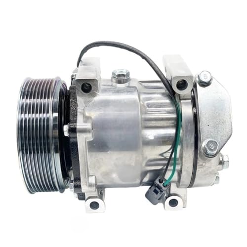 NGYBSFHxsr Compresor de aire acondicionado SD7H15, compatible con modelos JCB con motor 444: 320/08562, 7232/42840, 332/D2884, 320/08563, 509642, 8203, 700510631(24VO)