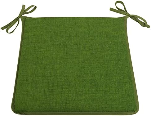 CnA Stores Set of 4 Kitchen Dining Garden Chair Cushion Seat Pads With Ties and Zipped Removable Covers (Hensley NATURAL)