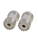 Maxmoral 2-Pack PL-259 UHF Female to UHF Female Coax Cable Adapter S0-239 UHF Double Female Connector Plug