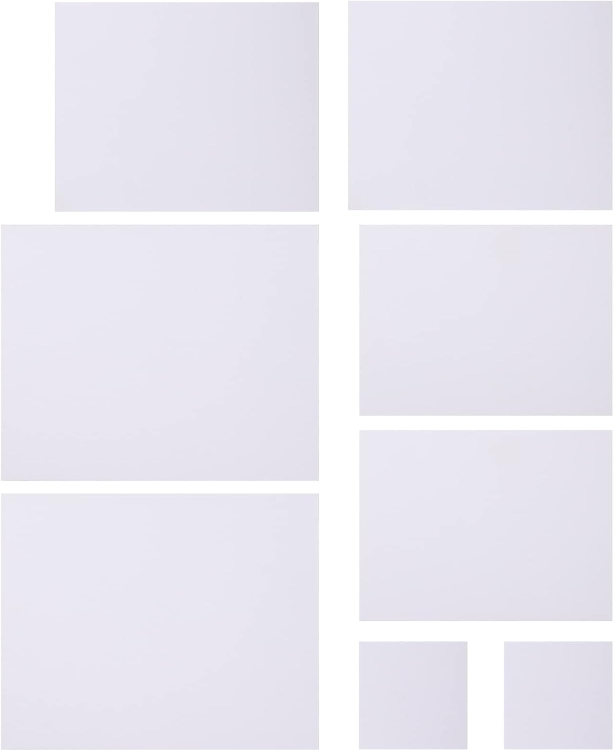 Ciieeo 8pcs Blank Painting Canvas Panels Boards for Oil Acrylic for Artists and Beginners
