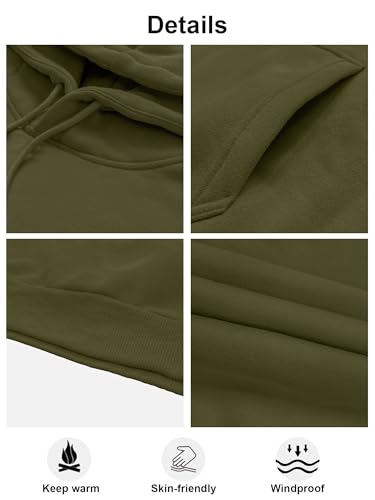 PLEPAN Hoodies for Men Casual Cotton Essentials Hoodie Pullover Long Sleeve Fleece Hooded Sweatshirts with Pockets3