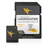 Humminbird 600050-1 LakeMaster Louisiana Delta Aerial View V1 Digital GPS Maps Micro Card