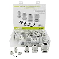 Kabelverschraubung Satz M12 M16 M20 M25 80 Stücke Kabeldurchführung wasserdicht IP68 Kabelsteckverbinder Gegenmutter Sicherungsmutter Kabelbefestigungen für Outdoor Garten Schaltkasten Abzweigkasten Kabelverschraubung Satz M12 M16 M20 M25 80 Stücke Kabeldurchführung wasserdicht IP68 Kabelsteckverbinder Gegenmutter Sicherungsmutter Kabelbefestigungen für Outdoor Garten Schaltkasten Abzweigkasten