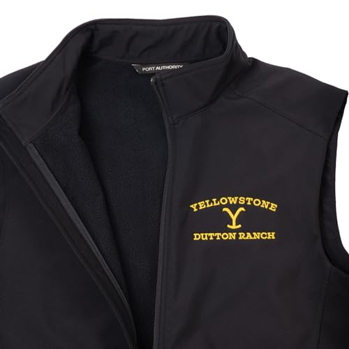 Yellowstone Dutton Ranch Logo Core Soft Shell Vest Officially Licensed3