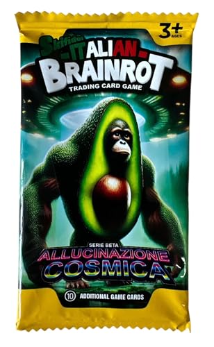 Figurine Brainrot Skifidol Box, Edizione Beta Compatibile con Allucinazione Cosmica, Bustine da 10 Carte (1 Speciale), Scelta Box 12 o 24 Bustine (Box 12 Bustine)