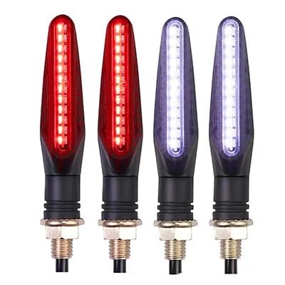 Clignotants LED universels pour motos feux à eau courante de haute intensité lumineuse