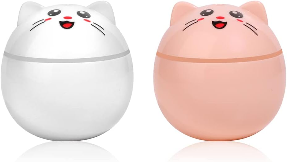 Cool Mist Humidifiers Air Humidifier Essential 300ml Electric Travel LED Aroma Diffuser Spray Mist Maker Bedroom Car,White