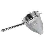 HUBERT® Bouillon Strainer with Hollow Handle Stainless Steel - 8' Dia