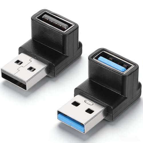 salbsever 90 Degree USB 3.2 Adapter 2 Pack