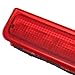 X AUTOHAUX High Level Third Rear Brake Stop Light 2K0945087C for VW Caddy III Kasten 2KA 2KH 2CA 2CH 2004-2015 Red