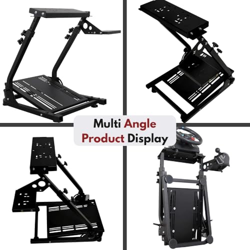 Image of yantralay Racing Simulator Steering Wheel Stand Compatible with V3, V900, V9, V99, V10, G29, G920, G923, T300, TGT, and More | Gaming Accessories