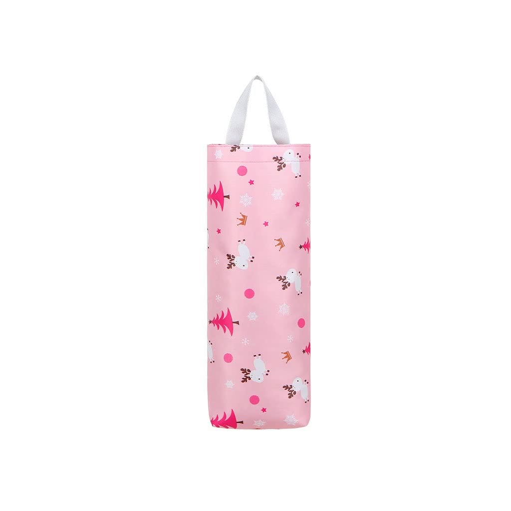 Sac poubelle rangement sans percer pour cuisine encombrée boîte rose