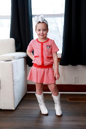Image of Disney Frozen Elsa Minnie Princess Toddler Girl 2pcs Outfit Skirt Set 2-9Y