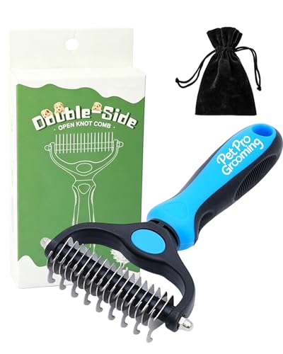 Pet Pro Grooming Tool, 2-In-1 Double-Sided Grooming Tool, Pet Shedding