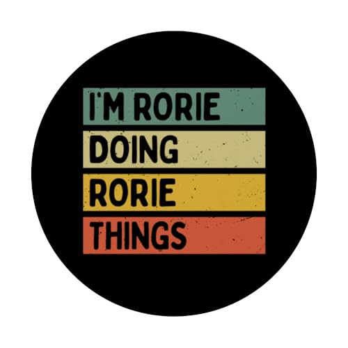 Citation personnalisée humoristique I'm Rorie Doing Rorie Things PopSockets PopGrip Adhésif – vue 3